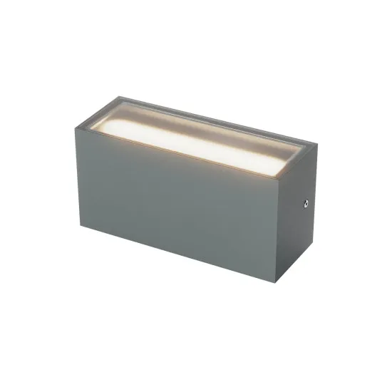 Redo Limas sötétszürke vízvédett LED kültéri fali lámpa (RED-91224-DALI) LED 2 izzós IP65