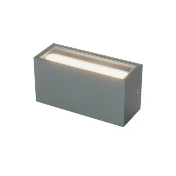 Redo Limas sötétszürke vízvédett LED kültéri fali lámpa (RED-91224) LED 2 izzós IP65