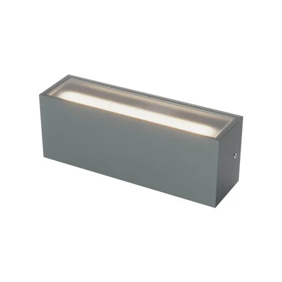 Redo Limas sötétszürke vízvédett LED kültéri fali lámpa (RED-91232-DALI) LED 2 izzós IP65