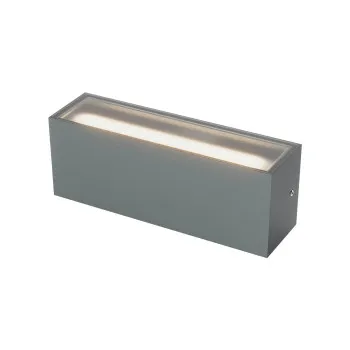 Redo Limas sötétszürke vízvédett LED kültéri fali lámpa (RED-91232) LED 2 izzós IP65