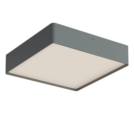 Redo Nox sötétszürke-fehér vízvédett LED kültéri mennyezeti lámpa (RED-91054) LED 1 izzós IP65