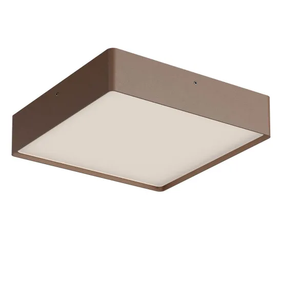 Redo Nox corten-fehér vízvédett LED kültéri mennyezeti lámpa (RED-91055) LED 1 izzós IP65