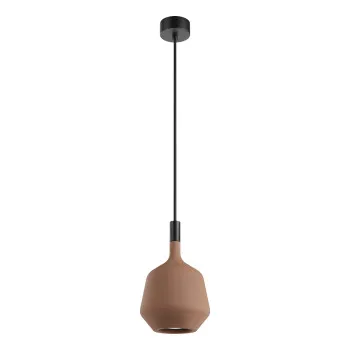 Redo Potter terrakotta-fekete vízvédett kültéri függesztett lámpa (RED-90972) GU10 1 izzós IP65