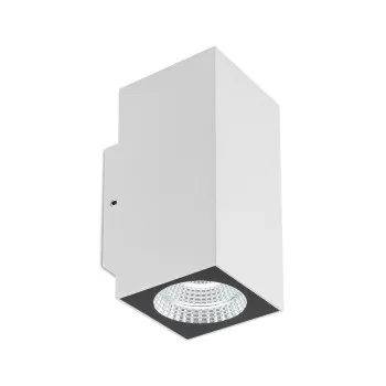 Redo Quad fehér vízvédett LED kültéri fali lámpa (RED-90816) LED 2 izzós IP65