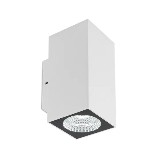 Redo Quad fehér vízvédett LED kültéri fali lámpa (RED-90816) LED 2 izzós IP65