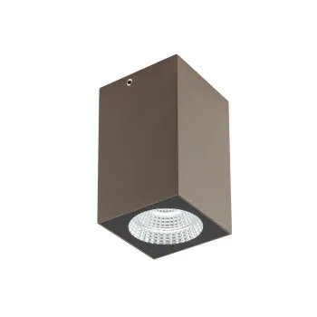 Redo Quad sötétbarna vízvédett LED kültéri mennyezeti lámpa (RED-90821) LED 1 izzós IP65