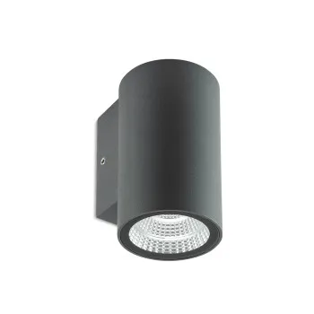 Redo Ram sötétszürke vízvédett LED kültéri fali lámpa (RED-90805) LED 1 izzós IP65