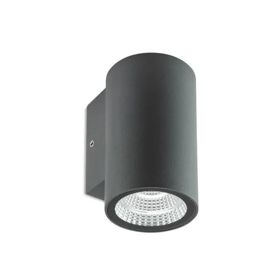 Redo Ram sötétszürke vízvédett LED kültéri fali lámpa (RED-90805) LED 1 izzós IP65
