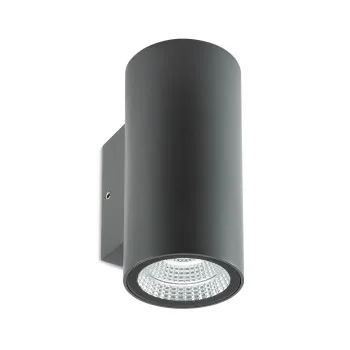 Redo Ram sötétszürke vízvédett LED kültéri fali lámpa (RED-90808) LED 2 izzós IP65