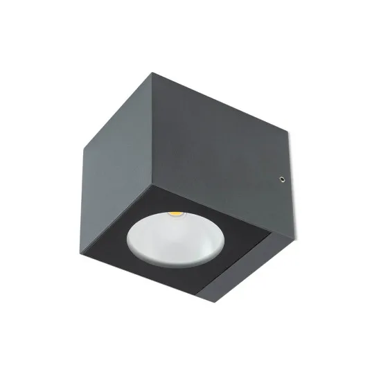 Redo Teko sötétszürke vízvédett LED kültéri fali lámpa (RED-90799) LED 1 izzós IP65