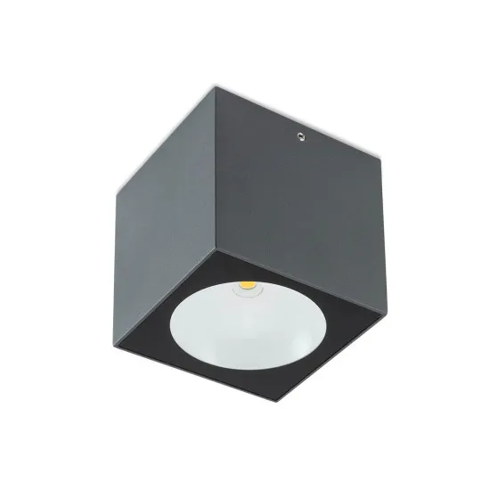 Redo Teko sötétszürke vízvédett LED kültéri mennyezeti lámpa (RED-90802) LED 1 izzós IP65