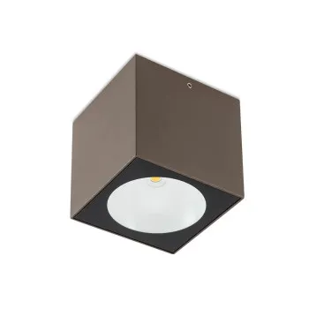 Redo Teko sötétbarna vízvédett LED kültéri mennyezeti lámpa (RED-90803) LED 1 izzós IP65