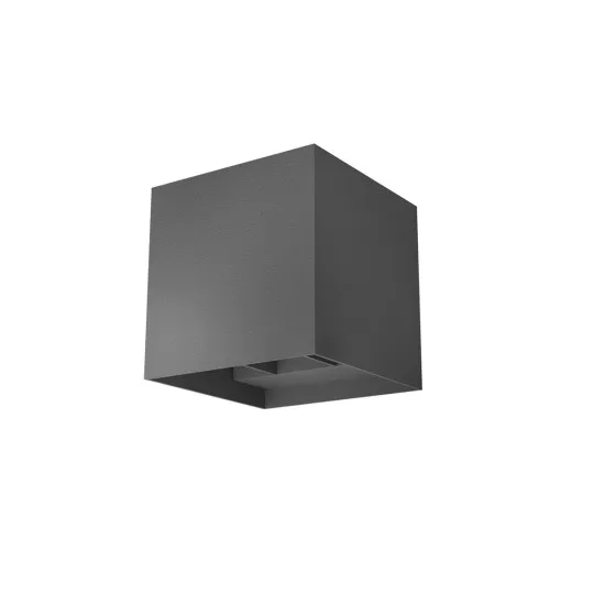 Redo Vary sötétszürke vízvédett LED kültéri fali lámpa (RED-90754) LED 2 izzós IP54