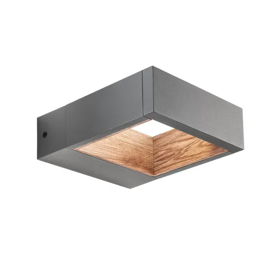 Redo Wald sötétszürke-barna LED kültéri fali lámpa (RED-90508) LED 1 izzós IP65