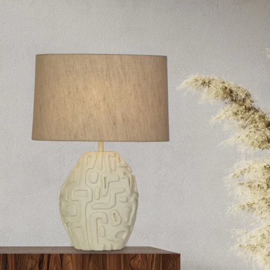 Searchlight Adelaide krém-fehér asztali lámpa (SL-61520CR) E27 1 izzós IP20