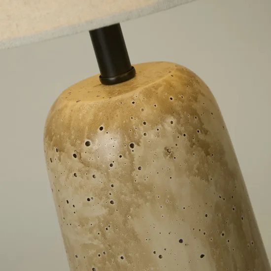 Searchlight Agra bézs-elefántcsont asztali lámpa (SL-62019) E27 1 izzós IP20