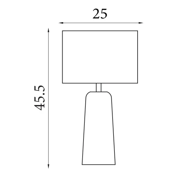 Searchlight Agra bézs-elefántcsont asztali lámpa (SL-62019) E27 1 izzós IP20