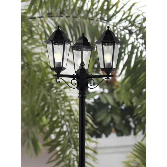 Searchlight Alex fekete kültéri állólámpa (SL-82540BK) E27 3 izzós IP44