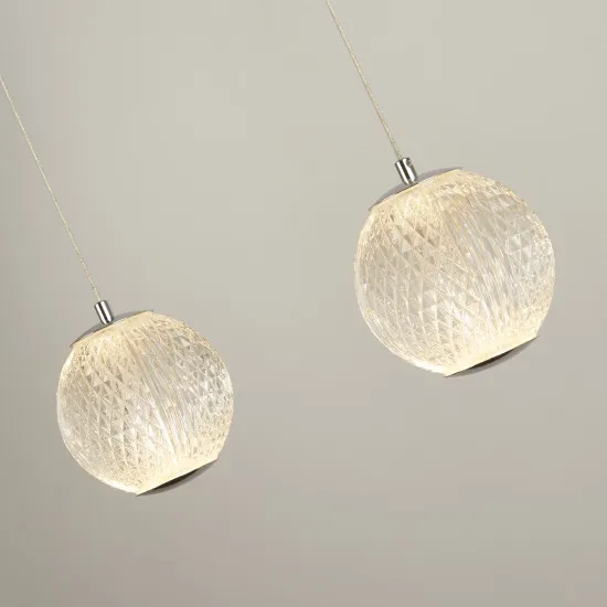 Searchlight Allure króm LED függesztett lámpa (SL-51485-5CC) LED 5 izzós IP20