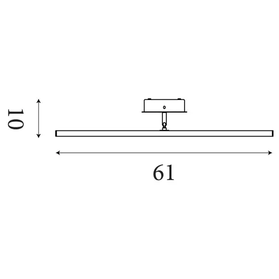 Searchlight Amalfi sárgaréz LED képvilágító (SL-68241-61SB) LED 1 izzós IP44