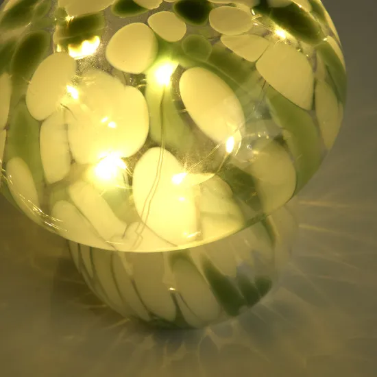 Searchlight Amelia zöld-fehér elemes LED asztali lámpa (SL-27027GR) LED 1 izzós IP20