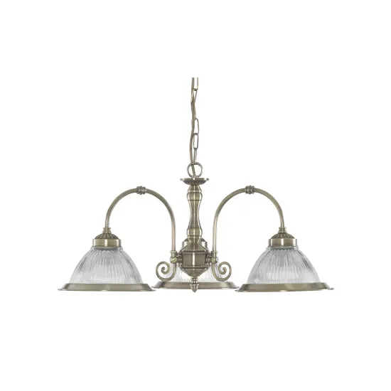 Searchlight American diner bronz csillár (SL-9343-3) E27 3 izzós