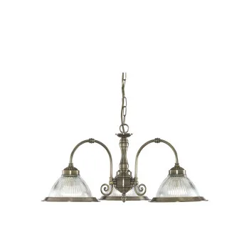 Searchlight American Diner sárgaréz csillár (SL-9343-3) E27 3 izzós IP20