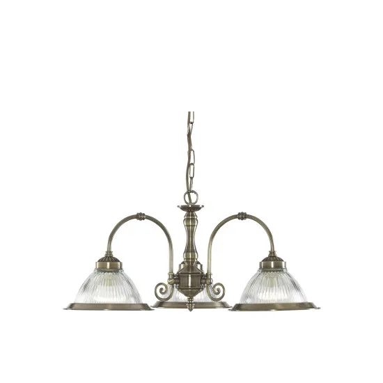 Searchlight American diner bronz csillár (SL-9343-3) E27 3 izzós