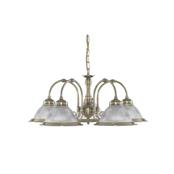 Searchlight American Diner sárgaréz csillár (SL-9345-5) E27 5 izzós IP20