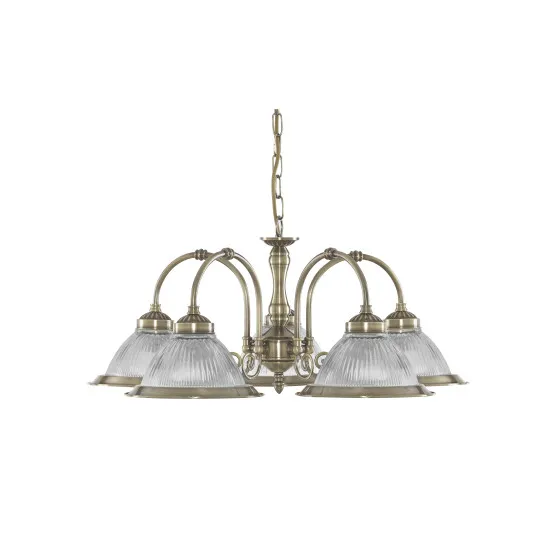 Searchlight American diner bronz csillár (SL-9345-5) E27 5 izzós