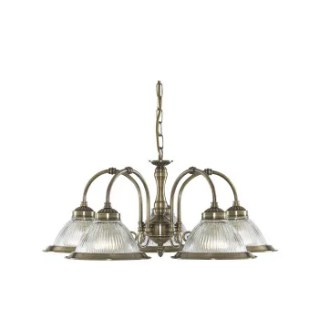 Searchlight American Diner sárgaréz csillár (SL-9345-5) E27 5 izzós IP20