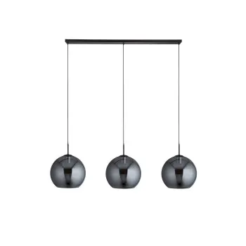 Searchlight Amsterdam fekete-füstszínű függesztett lámpa (SL-1023-3SM) E27 3 izzós IP20