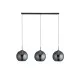 Searchlight Amsterdam fekete-füstszínű függesztett lámpa (SL-1023-3SM) E27 3 izzós IP20
