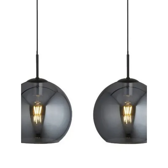 Searchlight Amsterdam fekete-füstszínű függesztett lámpa (SL-1024-4SM) E27 4 izzós IP20