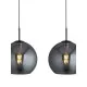 Searchlight Amsterdam fekete-füstszínű függesztett lámpa (SL-1024-4SM) E27 4 izzós IP20