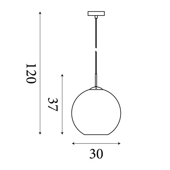 Searchlight Amsterdam fekete-füstszínű függesztett lámpa (SL-1031-1SM) E27 1 izzós IP20