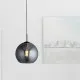 Searchlight Amsterdam fekete-füstszínű függesztett lámpa (SL-1031-1SM) E27 1 izzós IP20