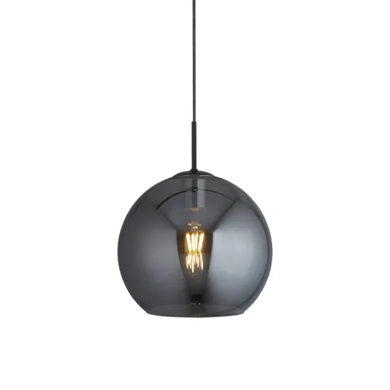 Searchlight Amsterdam fekete-füstszínű függesztett lámpa (SL-1031-1SM) E27 1 izzós IP20