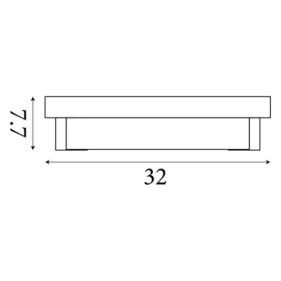 Searchlight Anchor arany-átlátszó fürdőszobai LED fali lámpa (SL-18380-32GO) LED 1 izzós IP44