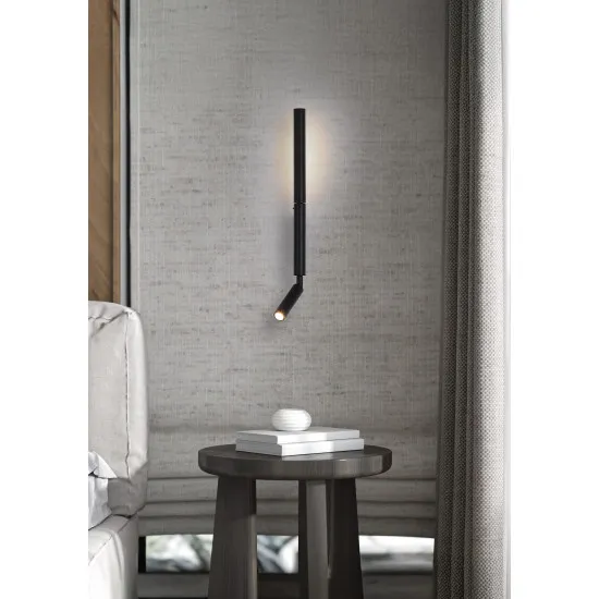 Searchlight Architect fekete olvasólámpás LED falikar (SL-28127BK) LED 1 izzós IP20