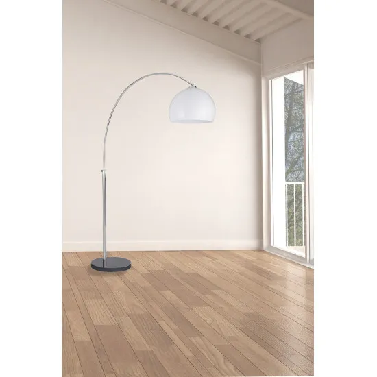 Searchlight Arcs króm-fekete állólámpa (SL-1037CC) E27 1 izzós IP20