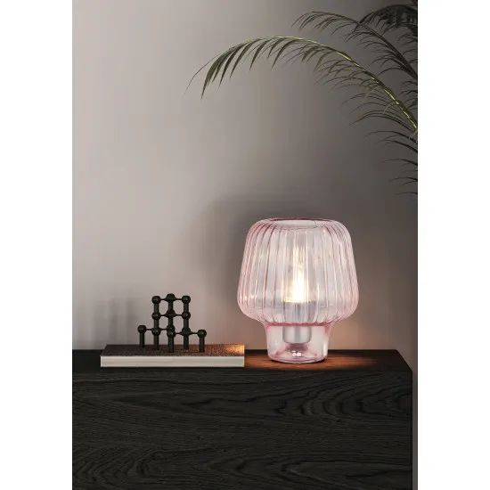 Searchlight Aria rózsaszín asztali lámpa (SL-60753PI) E27 1 izzós IP20