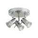 Searchlight Aries króm-ezüst fürdőszobai mennyezeti spotlámpa (SL-7443CC-LED) GU10 3 izzós IP44