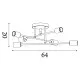 Searchlight Armstrong fekete-sárgaréz mennyezeti lámpa (SL-8046-6BK) E27 6 izzós IP20