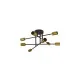 Searchlight Armstrong fekete-sárgaréz mennyezeti lámpa (SL-8048-8BK) E27 8 izzós IP20