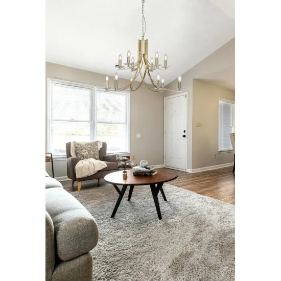 Searchlight Ascona sárgaréz csillár (SL-41612-12SB) E14 12 izzós IP20