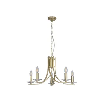 Searchlight Ascona sárgaréz csillár (SL-4165-5SB) E14 5 izzós IP20