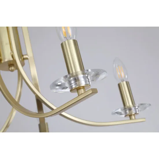 Searchlight Ascona sárgaréz csillár (SL-4165-5SB) E14 5 izzós IP20