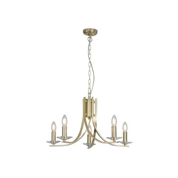 Searchlight Ascona sárgaréz csillár (SL-4165-5SB) E14 5 izzós IP20