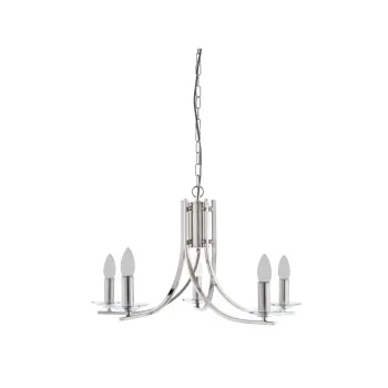 Searchlight Ascona ezüst csillár (SL-4165-5SS) E14 5 izzós IP20